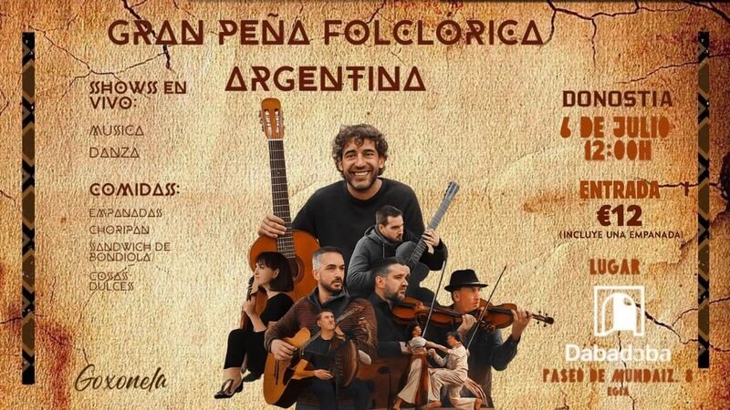Gran Peña Argentina en Donostia: música, danza y sabores