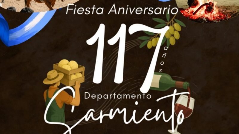 Sarmiento festeja su 117° aniversario a puro folklore